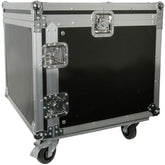 Citronic 8U 19" rack case with wheels